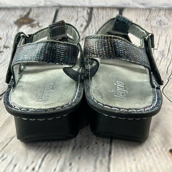 ALEGRIA 🦋 KLEO GLIMMER GLAM Iridescent Diamond Buckles Adjustable Sandals - Picture 16 of 17